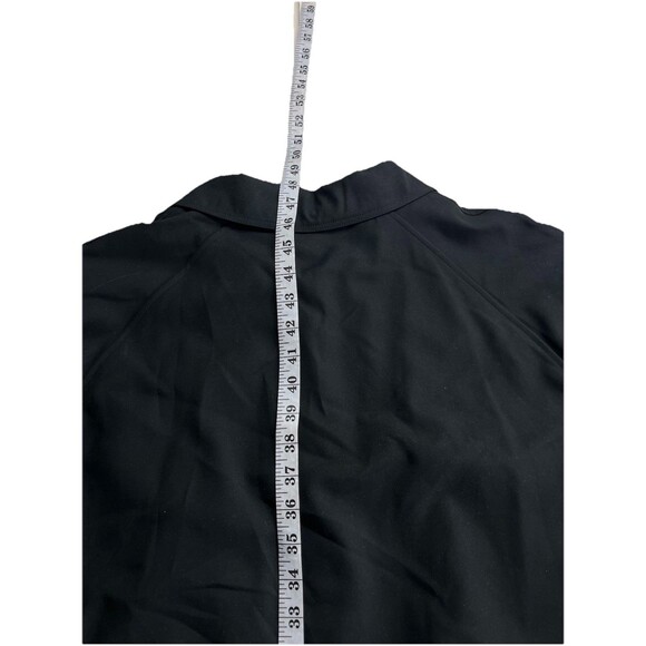 STAFFORD Men 42R Raincoat Travel Black Trenchcoat Jacket Removable Liner - Picture 15 of 15